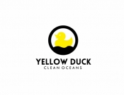Projekt graficzny, nazwa firmy, tworzenie logo firm Yellow Duck - Clean Oceans - TurkusArt