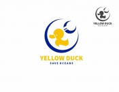 Projekt graficzny, nazwa firmy, tworzenie logo firm Yellow Duck - Clean Oceans - DiTom