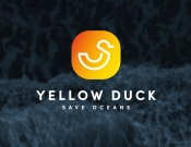 Projekt graficzny, nazwa firmy, tworzenie logo firm Yellow Duck - Clean Oceans - kmachalski