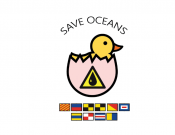 Projekt graficzny, nazwa firmy, tworzenie logo firm Yellow Duck - Clean Oceans - Jakobson