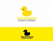 Projekt graficzny, nazwa firmy, tworzenie logo firm Yellow Duck - Clean Oceans - prysx