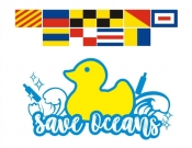 Projekt graficzny, nazwa firmy, tworzenie logo firm Yellow Duck - Clean Oceans - lovtdesign