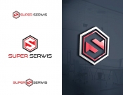 Projekt graficzny, nazwa firmy, tworzenie logo firm Logo Super Serwis - Blanker