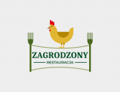 Projekt graficzny, nazwa firmy, tworzenie logo firm Logo dla restauracji 'ZAGRODZONY' - heptagram