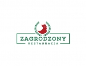 Projekt graficzny, nazwa firmy, tworzenie logo firm Logo dla restauracji 'ZAGRODZONY' - stone