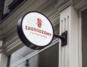 Projekt graficzny, nazwa firmy, tworzenie logo firm Logo dla restauracji 'ZAGRODZONY' - JEDNOSTKA  KREATYWNA