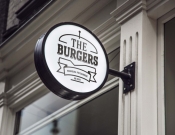 Projekt graficzny, nazwa firmy, tworzenie logo firm Logo dla lokalu THE BURGERS - JEDNOSTKA  KREATYWNA