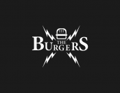 Projekt graficzny, nazwa firmy, tworzenie logo firm Logo dla lokalu THE BURGERS - heptagram