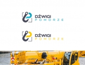 Projekt graficzny, nazwa firmy, tworzenie logo firm Logo dla nazwy Dźwigi Pomorze - P4vision