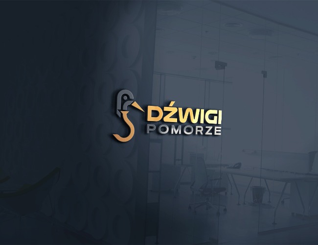 Projektowanie logo dla firm,  Logo dla nazwy Dźwigi Pomorze, logo firm - kpkp