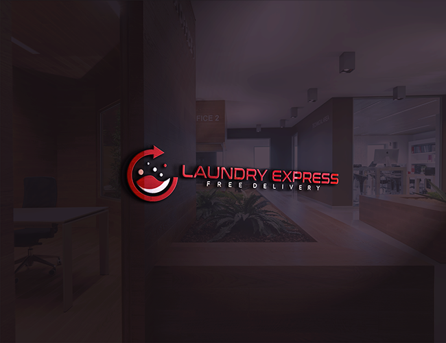 Projektowanie logo dla firm,  Logo Firmy Laundry  Express, logo firm - mlingflisas