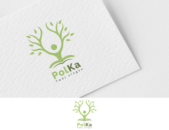 Projektowanie logo dla firm,  PolKa , logo firm - Polka