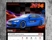 projektowanie logo oraz grafiki online Projekt kalendarza dla serwisu BMW