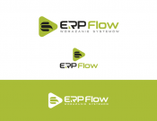 Projekt graficzny, nazwa firmy, tworzenie logo firm Logo marki firmy: ERP Flow - Quavol