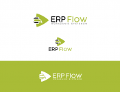 Projekt graficzny, nazwa firmy, tworzenie logo firm Logo marki firmy: ERP Flow - Quavol