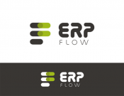 Projekt graficzny, nazwa firmy, tworzenie logo firm Logo marki firmy: ERP Flow - kruszynka