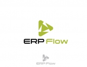 Projekt graficzny, nazwa firmy, tworzenie logo firm Logo marki firmy: ERP Flow - stone