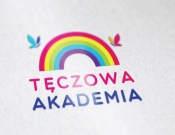 Projekt graficzny, nazwa firmy, tworzenie logo firm Tęczowa Akademia - żłobek - stone