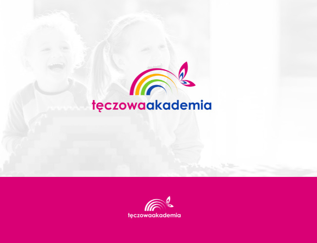 Projektowanie logo dla firm,  Tęczowa Akademia - żłobek, logo firm - BartekFigurski