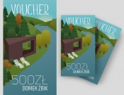 Projekt graficzny, nazwa firmy, tworzenie logo firm Voucher - domek ! - Canidea
