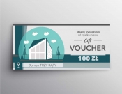 Projekt graficzny, nazwa firmy, tworzenie logo firm Voucher - domek ! - Kate_WebDesign