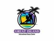 Projekt graficzny, nazwa firmy, tworzenie logo firm Logo dla studio tańca GREAT ISLAND - calmant