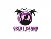 Projekt graficzny, nazwa firmy, tworzenie logo firm Logo dla studio tańca GREAT ISLAND - GraphicDesigner