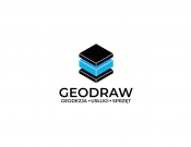 Projekt graficzny, nazwa firmy, tworzenie logo firm GEODRAW - logo dla firmy geodezyjnej - heptagram