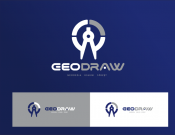 Projekt graficzny, nazwa firmy, tworzenie logo firm GEODRAW - logo dla firmy geodezyjnej - kruszynka