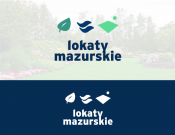 Projekt graficzny, nazwa firmy, tworzenie logo firm "LOKATY MAZURSKIE"-sprzedaż działek - punkgraphica