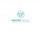 Projekt graficzny, nazwa firmy, tworzenie logo firm MasterDental Laboratorium Techniki  - stone