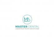 Projekt graficzny, nazwa firmy, tworzenie logo firm MasterDental Laboratorium Techniki  - stone