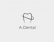 Projekt graficzny, nazwa firmy, tworzenie logo firm A-Dental - heptagram