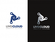 Projekt graficzny, nazwa firmy, tworzenie logo firm Logo LivoCloud – IT, oprogramowanie - kruszynka