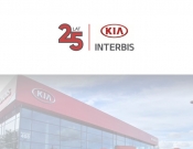 Projekt graficzny, nazwa firmy, tworzenie logo firm Logo jubileuszowe 25lat KIA INTERBIS - ManyWaysKr