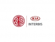 Projekt graficzny, nazwa firmy, tworzenie logo firm Logo jubileuszowe 25lat KIA INTERBIS - stone