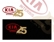 Projekt graficzny, nazwa firmy, tworzenie logo firm Logo jubileuszowe 25lat KIA INTERBIS - jaczyk