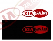 Projekt graficzny, nazwa firmy, tworzenie logo firm Logo jubileuszowe 25lat KIA INTERBIS - jaczyk