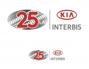 Projekt graficzny, nazwa firmy, tworzenie logo firm Logo jubileuszowe 25lat KIA INTERBIS - evadesign