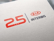 Projekt graficzny, nazwa firmy, tworzenie logo firm Logo jubileuszowe 25lat KIA INTERBIS - JEDNOSTKA  KREATYWNA