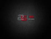 Projekt graficzny, nazwa firmy, tworzenie logo firm Logo jubileuszowe 25lat KIA INTERBIS - noon