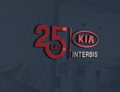 Projekt graficzny, nazwa firmy, tworzenie logo firm Logo jubileuszowe 25lat KIA INTERBIS - Konwer