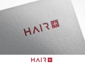 Projekt graficzny, nazwa firmy, tworzenie logo firm Logo marki Hair Plus (hair+) - stone