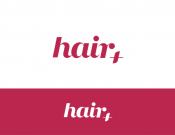Projekt graficzny, nazwa firmy, tworzenie logo firm Logo marki Hair Plus (hair+) - kruszynka