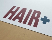 Projekt graficzny, nazwa firmy, tworzenie logo firm Logo marki Hair Plus (hair+) - KOLIBER