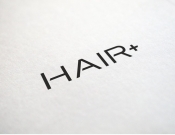 Projekt graficzny, nazwa firmy, tworzenie logo firm Logo marki Hair Plus (hair+) - OBSYDIAN