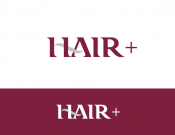 Projekt graficzny, nazwa firmy, tworzenie logo firm Logo marki Hair Plus (hair+) - kruszynka