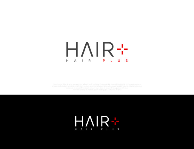 Projektowanie logo dla firm,  Logo marki Hair Plus (hair+), logo firm - Olbry