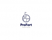 Projekt graficzny, nazwa firmy, tworzenie logo firm Logo dla budynku ProFort Centrum - Lovn
