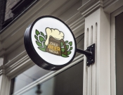 Projekt graficzny, nazwa firmy, tworzenie logo firm Logo lokalu gastronomicznego/ pub - pabana